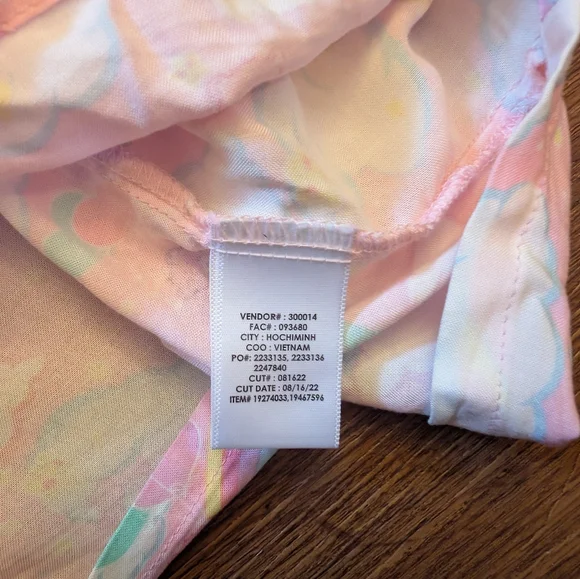 Care Bears Rainbows & Clouds Tie-Front Girls Woven Button-Up - Picture 4 of 7